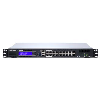威联通 QGD-1600P-4G 4x 1GbE 802.3bt PoE++ (60W) 端口、10x 1GbE 802.3at PoE+ (30W) 端口及 2x 1GbE 802.3at PoE+ (30W)/ SFP 光纤复合端口