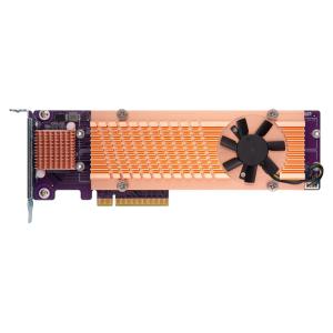 威联通 QM2-4P-384 四端口 M.2 2280 PCIe NVMe SSD 扩充卡