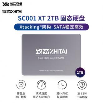 长江存储 致态 ZTSS0EH09D41MC 2TB SSD固态硬盘 SATA 3.0 接口 SC001 XT系列